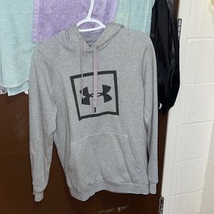 size small grey under armor hoodie
